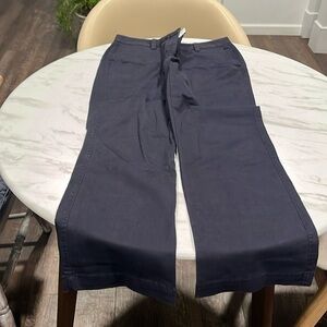 Lands’ End fit 2 trouser leg navy pant